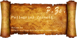 Pellegrini Zsinett névjegykártya